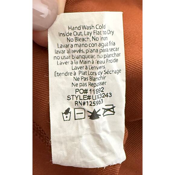 Beyond Yoga Womens Sun Print High Waisted Metallic Midi Leggings Cinnamon Tan XS - Picture 10 of 10